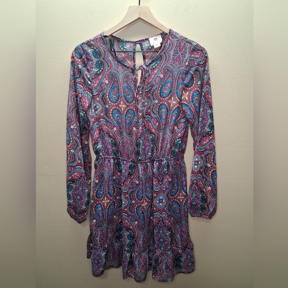 NWOT Paisley Long Sleeve Dress - Picture 3 of 10